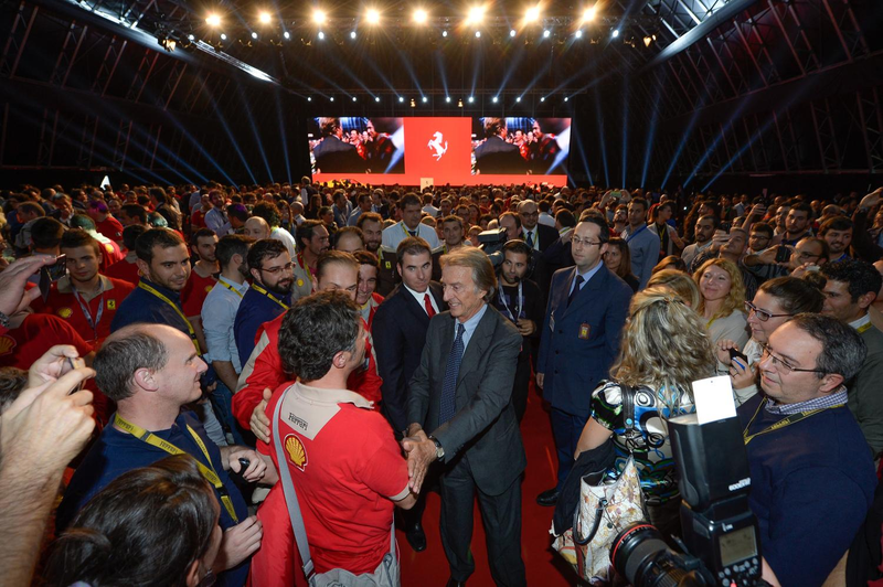 Illustration for article titled More Than 2,000 Ferrari Employees Waved Goodbye To Luca di Montezemolo